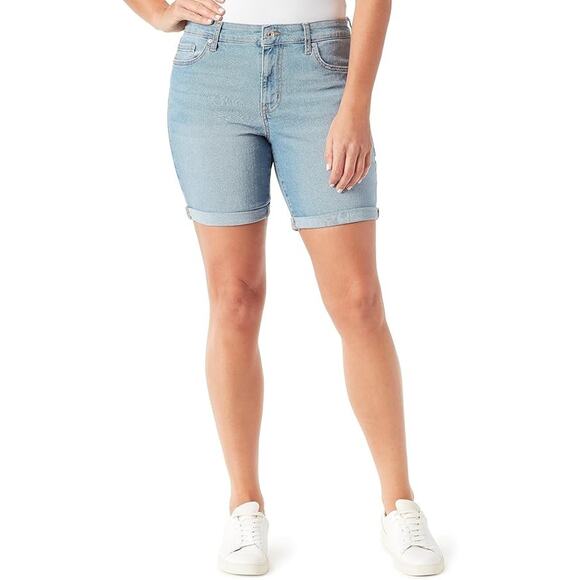 Vintage America Pants - Vintage America Blues Vintage, Roll Cuff Bermuda Short, Magnolia Wash, 26 Plus